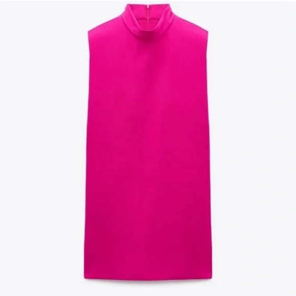 ✨ Hot Pink Zara Mini Dress ✨ - Picture 3 of 4